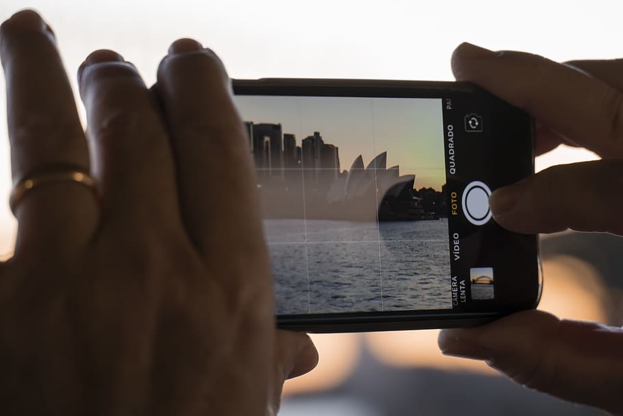iphone, mobile phone, camera, recording, skyline, smartphone, phone, digital, photography, photograph, phone camera