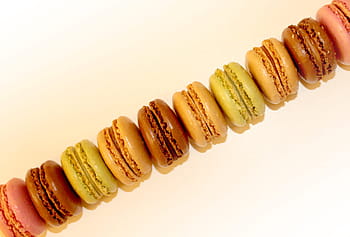 horní, Pohled, francouzština, makaróny, -, cukroví, cookies, roztříděný, cukr, sladký, Tlustý