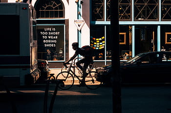 cyklista, městských a městských, jízdní kolo, jízdní kola, kolo, kol, cyklistika, hd tapetu