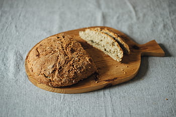Backen, Brot, Schneidbrett, Lebensmittel