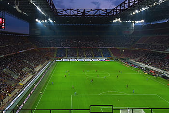 san siro stadion, Milán, sport, míč, Fotbal, fotbalová branka, tráva, pohřbít, Itálie, hřiště, san siro
