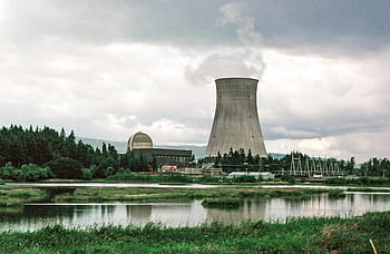 reflection, humboldt bay, nuclear, power plant, pond, eureka, california, architecture, boiling, danger, electricity