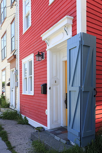 architecture, colorful, houses, steep, streets, st john, newfoundland, canada, atlantic, avalon, bright