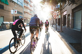 bicycle race, city road, adult, bicycling, bike, event, fit, outdoors, race, ride, speed