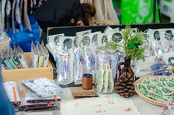 regalo, Locale, mercato, chiang, Mai, Tailandia, mano, design, vettore, fatto, fatto a mano