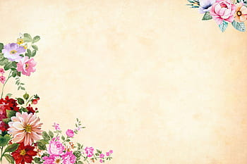Vintage ▾, fiore, sfondo, acquerello, floreale, confine, giardino, telaio, primavera, carta, arte