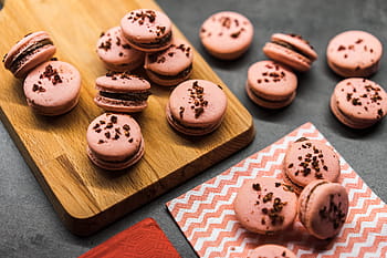 macarons pink, kue, warna-warni, warna, makan, makanan, foodie, buatan sendiri, indah, macarons, pink