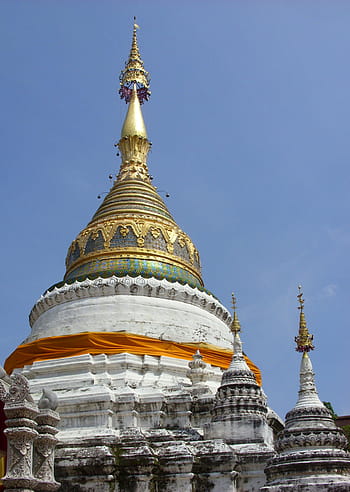 pagoda, chedi, wat bupparam buddhist temple, buddha, buddhism, buddhist, thai, thailand, wat, bupparam, chiang mai