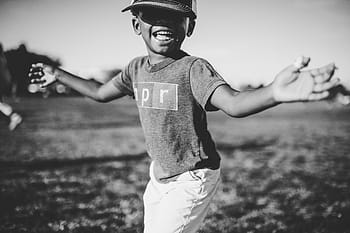 people, child, boy, happy, black and white, smile, african american