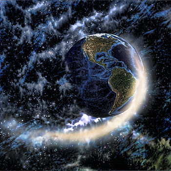 earth, space, nebula, planet, universe, cosmos, sci-fi, background