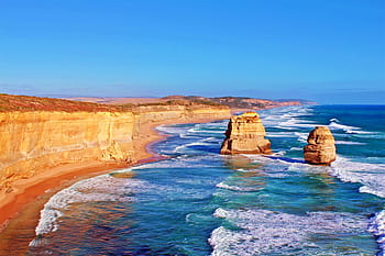 オーストラリア、 グレートオーシャンロード、 ビーチ、 海洋、 海岸、 風景、 水、 ビクトリア、 海、 自然、 岩