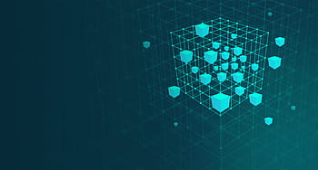 mesh cubo, -, astratto, grande, dati, concetto di data mining, copyspace, arte, atomo, sfondo, confine