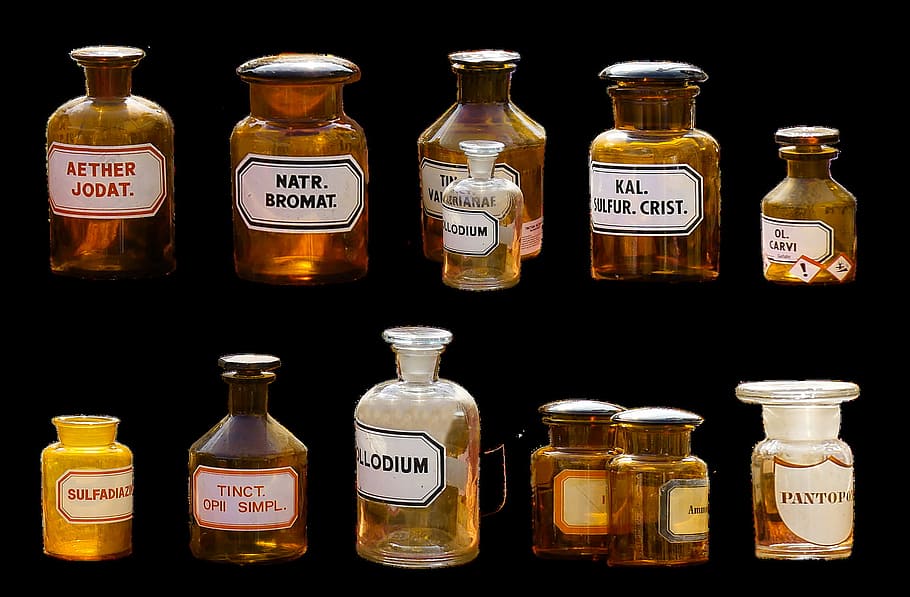 prodejna, lékárna, chemik, chemikálie, objekt, medicína, lékařský