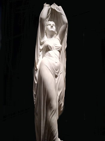 statue, woman, veil, marble, white