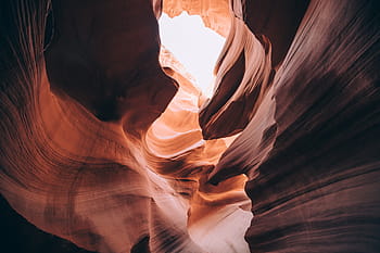 Innerhalb, Antilopenschlucht, Arizona, Tageszeit, Schlucht, Wüste, Erosion, Formation, Landschaft, Berg, rot