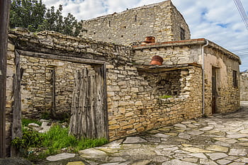 Dům, starý, architektura, opuštěný, kámen, poškozen, vrak, zvětralý, rozpad, grunge, ruiny