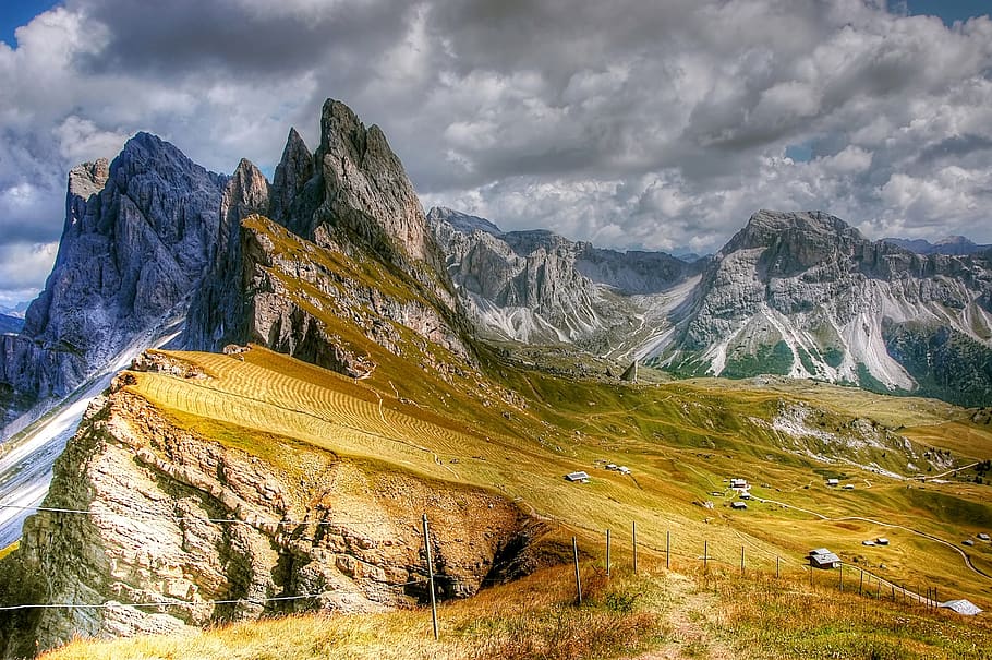 odle, dolomity, alm, Příroda, světového dědictví unesco, cestovní ruch, letní, mraky, Skála, túra, panoráma